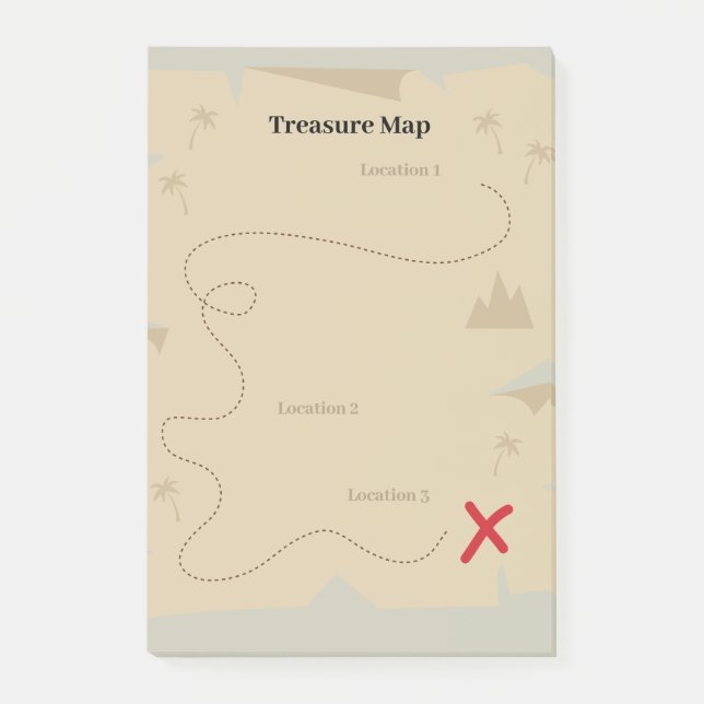 Post-it® Jeux pour enfants | Chasse au trésor personnalisée (Devant)