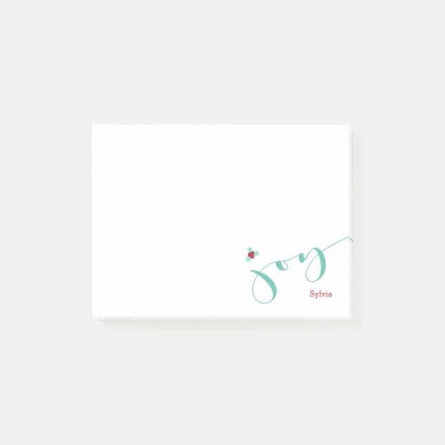 Post-it® Joie, baies de houx de vacances (Devant)