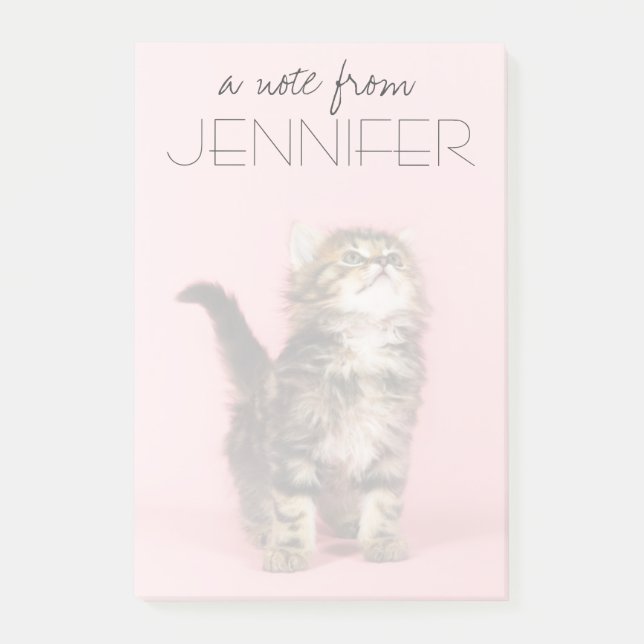 Post-it® Joli chaton rose (Devant)