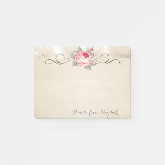 Post-it® Joli Chic, Fleur (Devant)