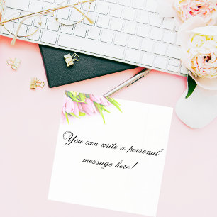 Post-it® Joli En Aquarelle Rose Fleurs