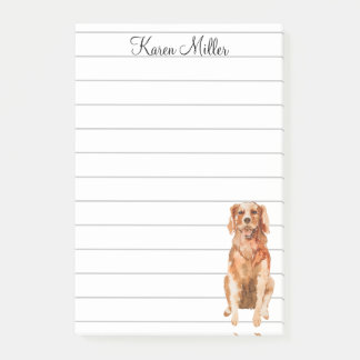 Post-it® Joli Golden Retriever Personnalisé 