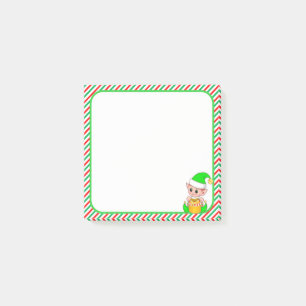 Post-it® Joli Lutin de Noël  & Cadre Vert, Rouge & Blanc