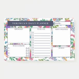 Post-it® Joli modèle floral planificateur quotidien