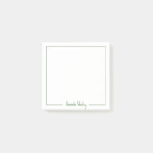 Joli Monogramme vert Nom complet