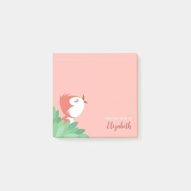 Post-it® Joli oiseau poussette fille soleil (Devant)