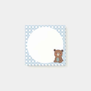 Post-it® Joli Ourson Brun Heureux 