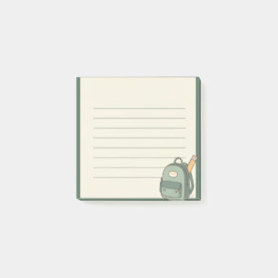 Post-it® joli petit cartable scolaire
