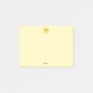 Post-it® Joli soleil sur Arrière - plan Jaune