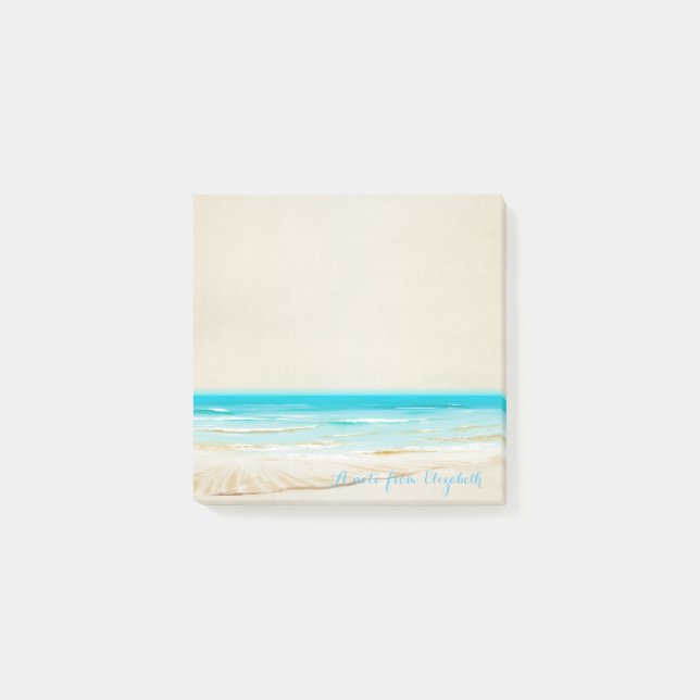 Post-it® Joli Style, Mer, Vagues - Personnalisé (Devant)