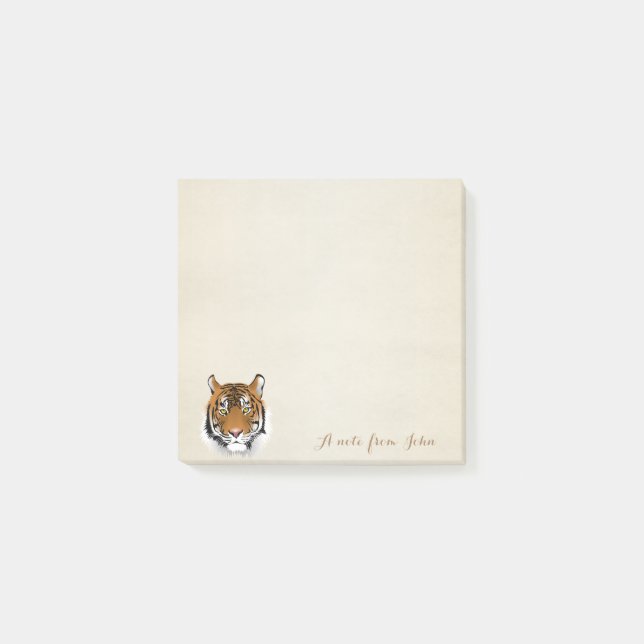 Post-it® Joli Style, Tigre, Personnalisé (Devant)