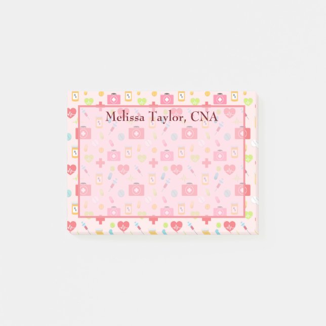 Post-it® Joli thème Médicale (Devant)