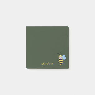 Post-it® Jolie Abeille Aquarelle Avec Un Bon Sourire
