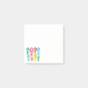 Post-it® Jolie aquarelle filles art moderne funky