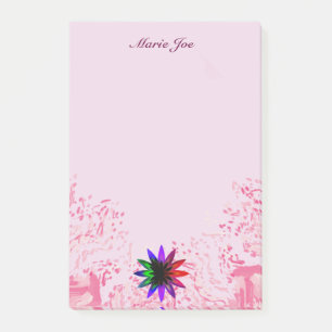Post-it® Jolie Aquarelle Lotus Flower Boarder