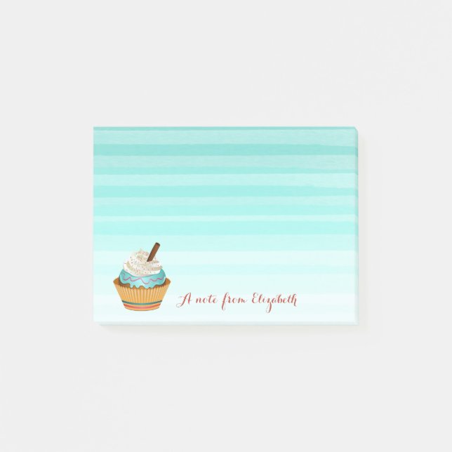 Post-it® Jolie fille élégante, Cupcake (Devant)