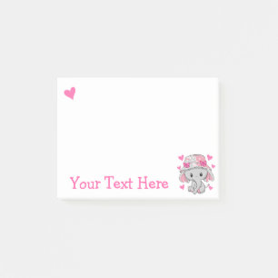 Post-it® Jolie fille éléphant bébé