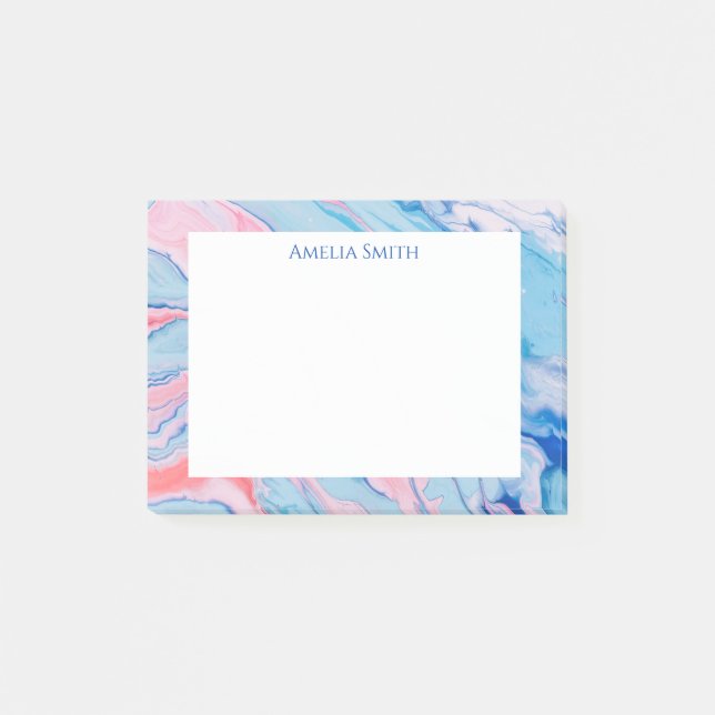 Post-it® Jolie peinture coulée pastel (Devant)