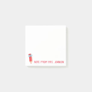 Post-it® Jolies notes au crayon rouge