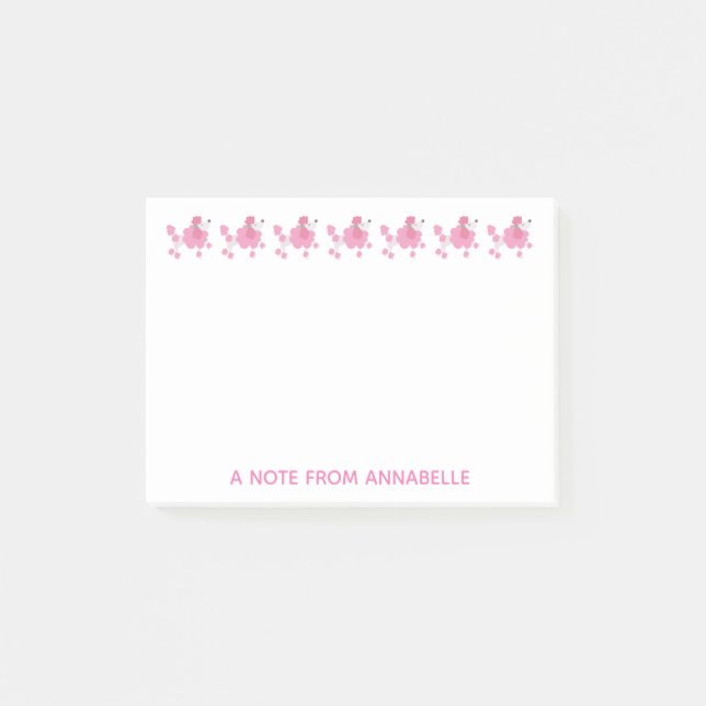 Post-it® Jolies notes de caniche (Devant)