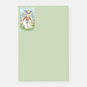 Post-it® Jolis Anges Avec Croix Et Fleurs 