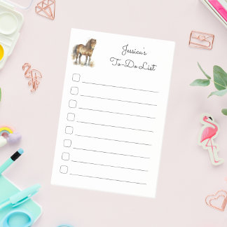 Post-it® Jolis pense-bêtes pour enfants avec un cheval brun