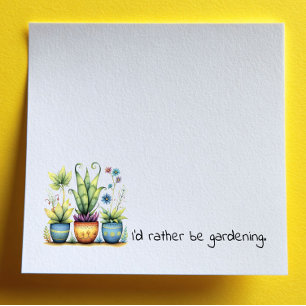 Post-it® Jolis Pots de Fleurs J'aimerais Mieux Faire du Jar
