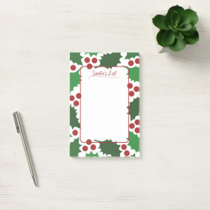 Post-it® Jolly Holly & Berries Holiday 4 x 6