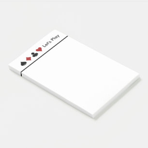 Post-it® Jouer À La Carte De Score.Grand