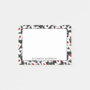 Post-it® Jouer Carte Motif Casino thème Post-it