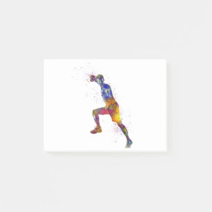 Post-it® Joueur de handball à l'aquarelle