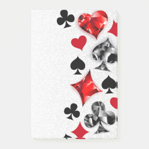 Post-it® Joueur de poker Joueur de cartes de jouer costumes