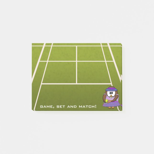 Post-it® joueur de tennis owl - fille (Devant)