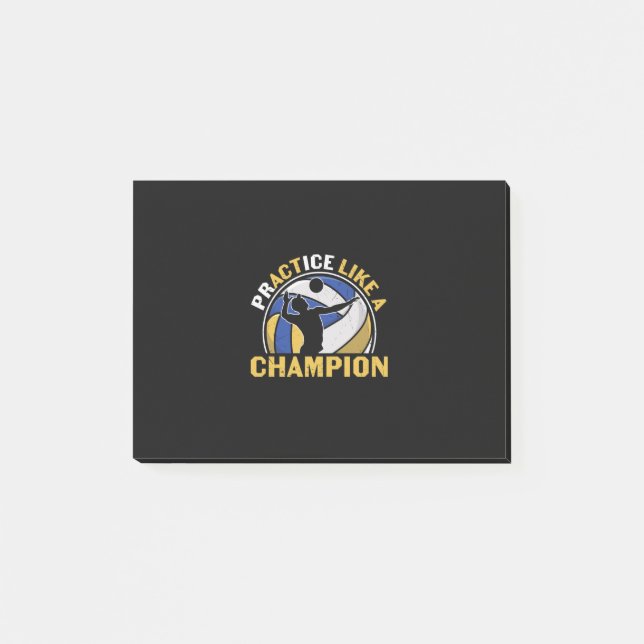Post-it® Joueur de volley-ball | Pratiquer Comme Un Champio (Devant)