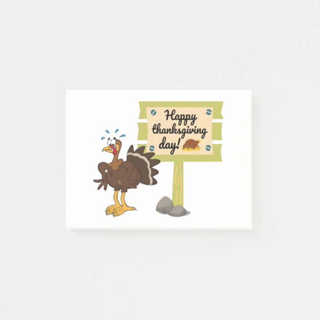 Post-it® Jour du bon thanksgiving amusant (Devant)
