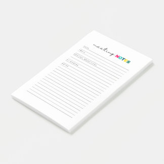 Post-it® Journal du gestionnaire des notes de réunion