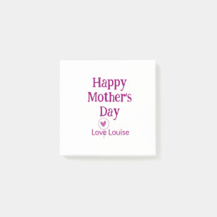 Post-it® Joyeuse fête des mères mauve amour nom signe fémin