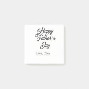 Post-it® Joyeuse fête des pères nom gris amour meilleur pap