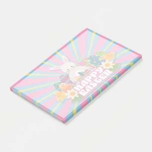 Post-it® Joyeuses Pâques Lapin Floral Tendance