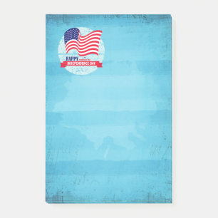 Post-it® Joyeux 4 juillet Illustration du drapeau américain