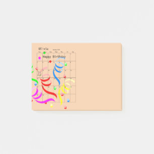Post-it® Joyeux anniversaire 2022 Janvier Post-it Notes