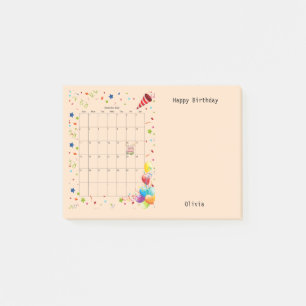 Post-it® Joyeux anniversaire décembre 2022 Post-it Notes