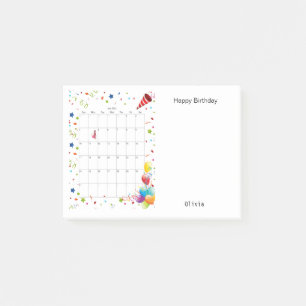 Post-it® Joyeux anniversaire juillet 2022 Post-it Notes