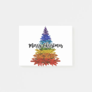 Post-it® joyeux arc-en-ciel arbre de noël