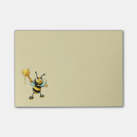Joyeux Bumble Bee avec un Scoop de miel
