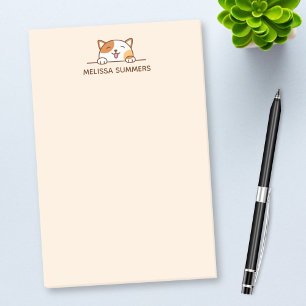 Post-it® Joyeux Calico Cat Pékin au-dessus de la coutume
