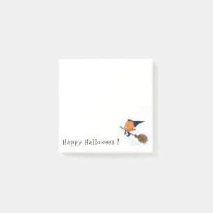 Post-it® Joyeux Citrouille de sorcière d'Halloween Voler a