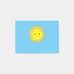 Post-it® Joyeux dessin de face de soleil