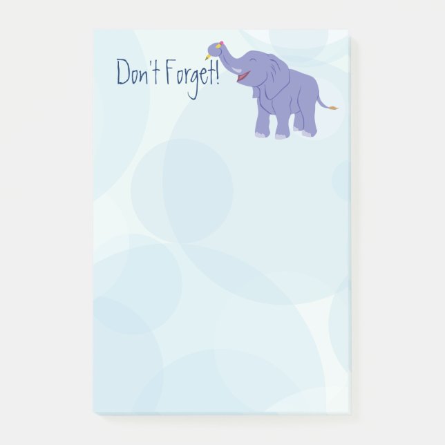 Post-it® Joyeux éléphant (Devant)