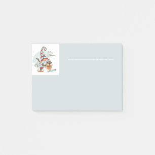 Post-it® Joyeux elfe de Noël avec des présents Fun Aquarell